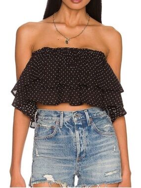 Tularosa Tiffany Tube Top (Black/White) Size XS